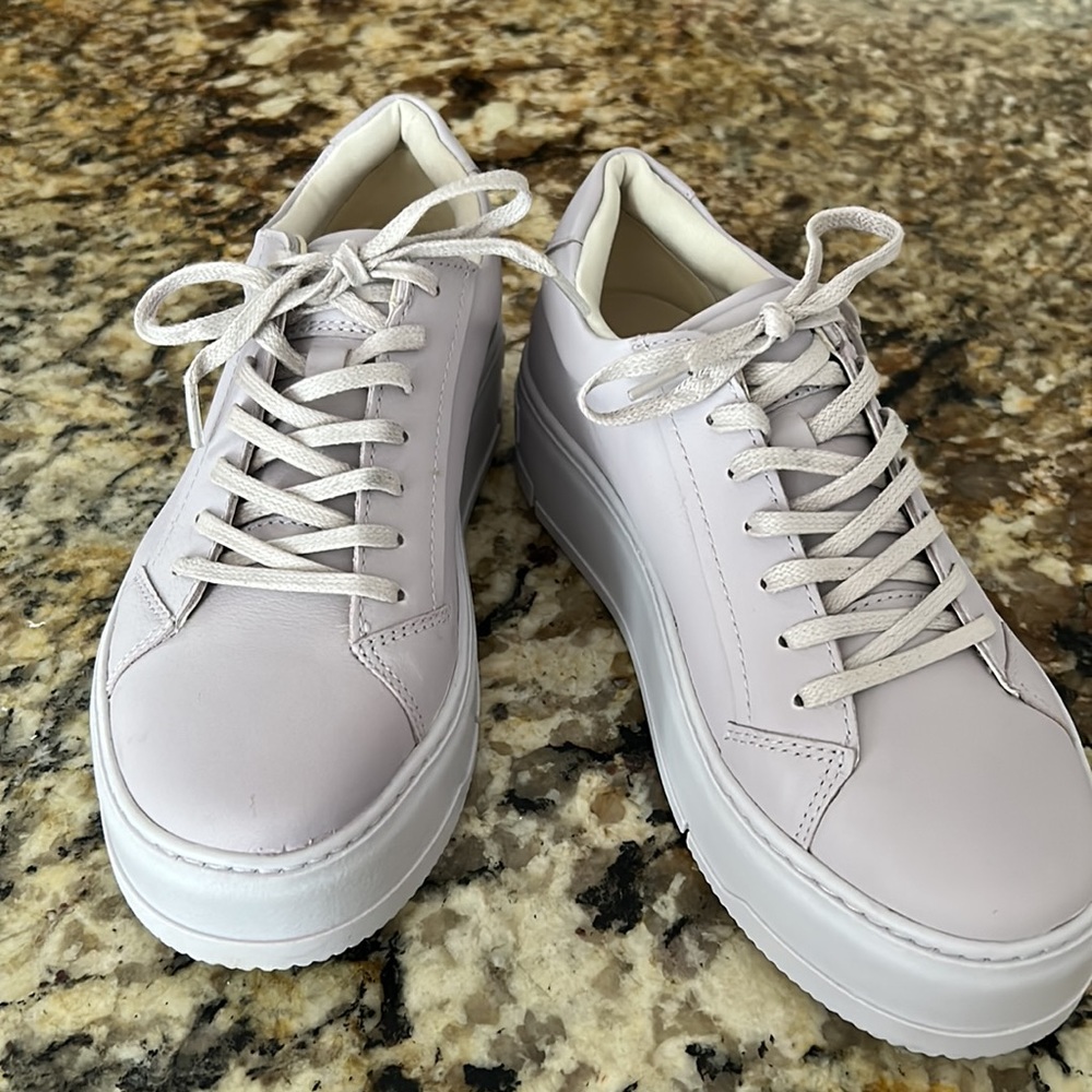 Vagabond Judy Leather Platform Sneakers Dusty Violet Purple Sz EU 36 (6)